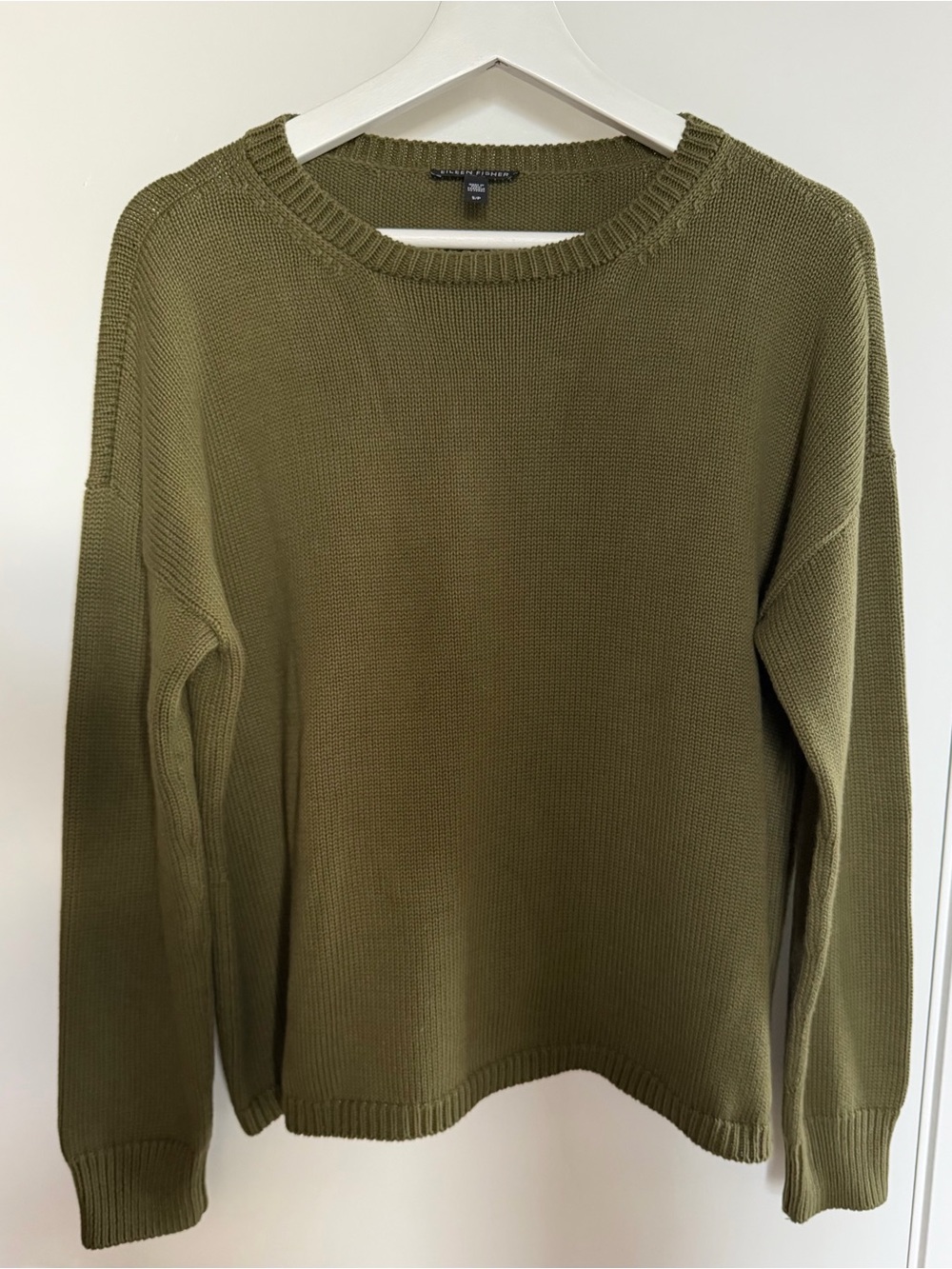 Eileen Fisher | 100% Cotton Crewneck Knit Sweater